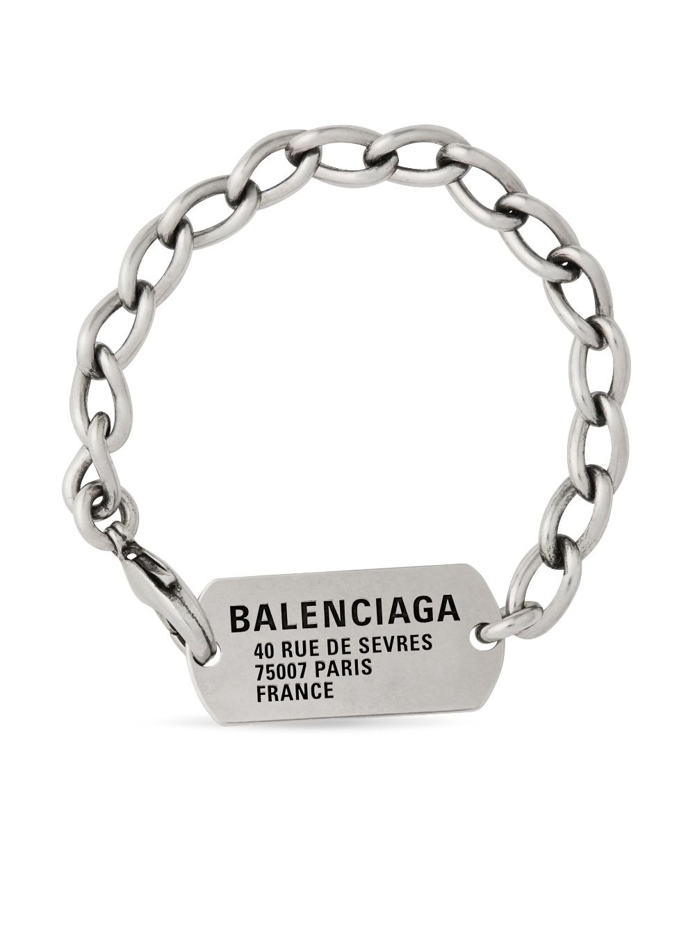 logo-tag cable-link bracelet - 1
