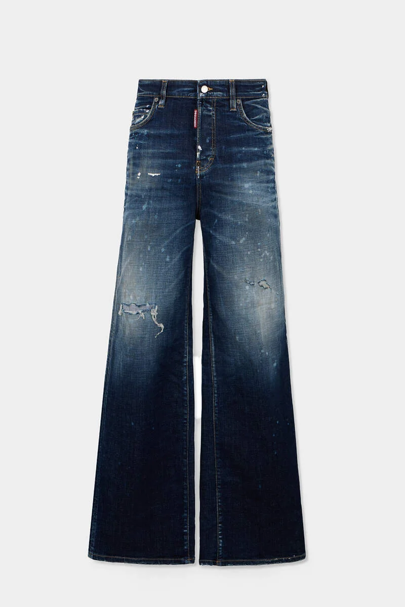 DARK DIRTY BAGGY JEANS - 1