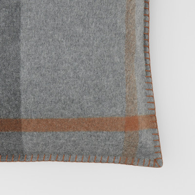 Burberry Exaggerated Check Cashmere Cushion Cover outlook