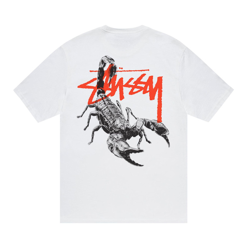 Stüssy Stussy Scorpion Tee 'White' outlook