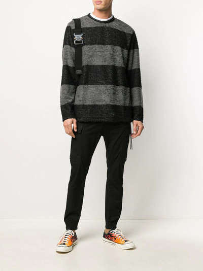 MASTERMIND WORLD striped fleece jumper outlook