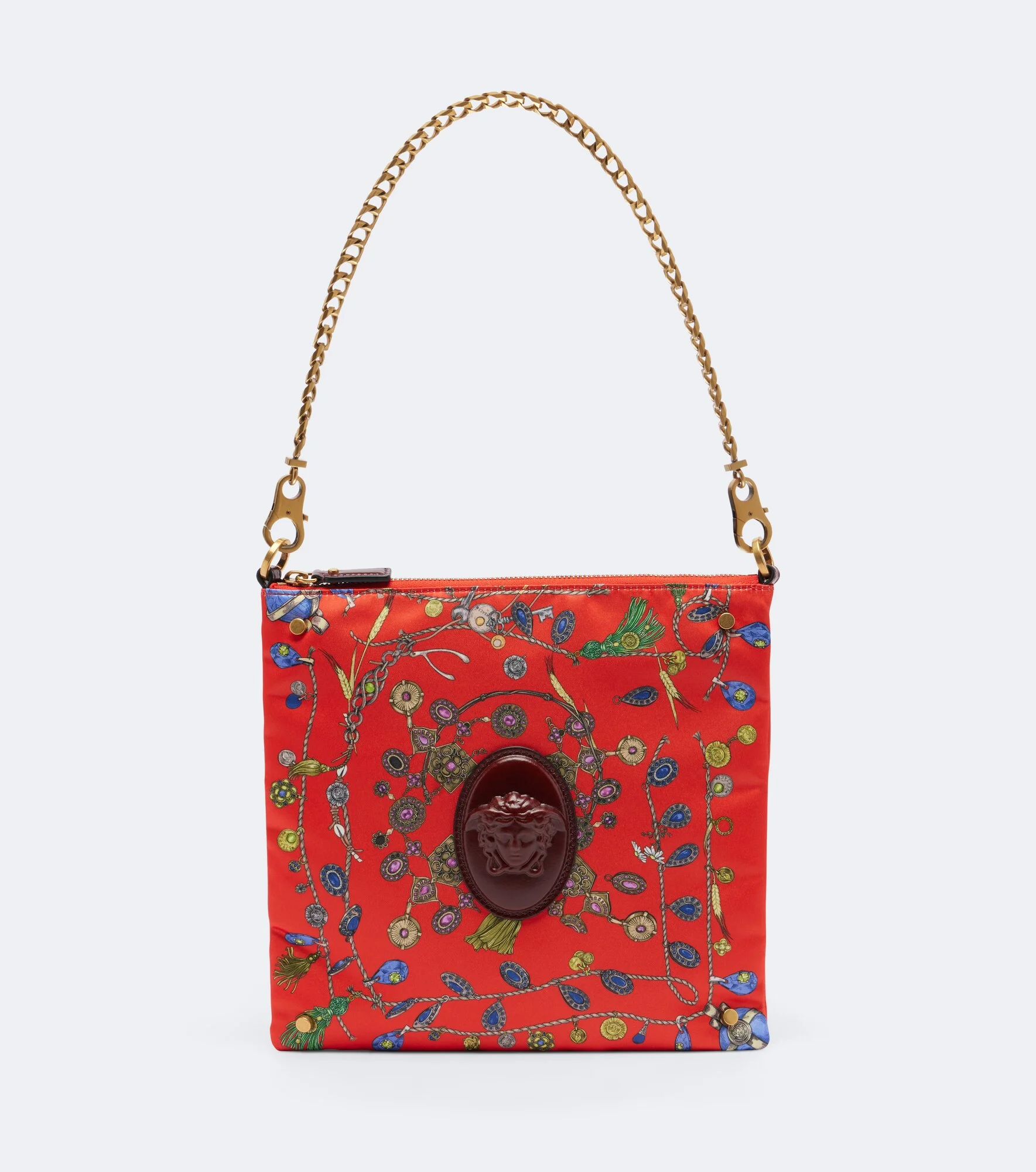Medusa printed duchess shoulder bag - 1