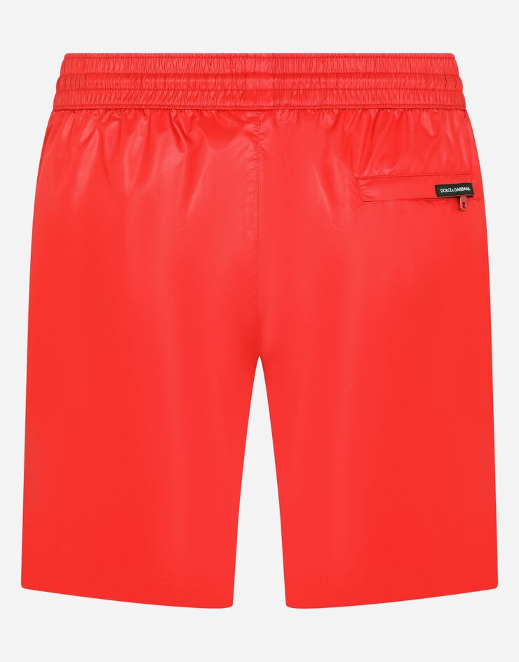 Mid-length swim trunks with side bands - 3