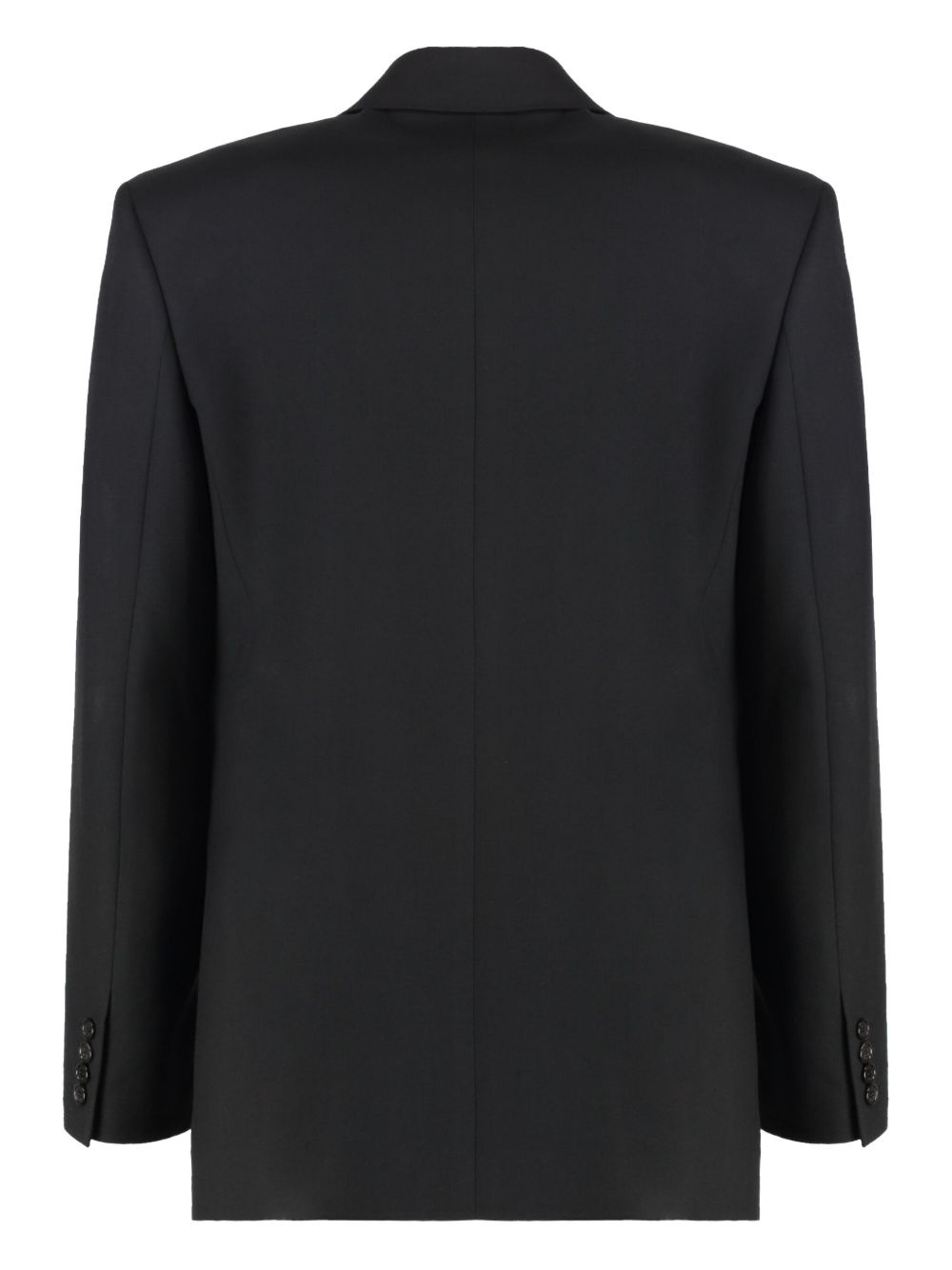 double-breasted wool blazer - 2
