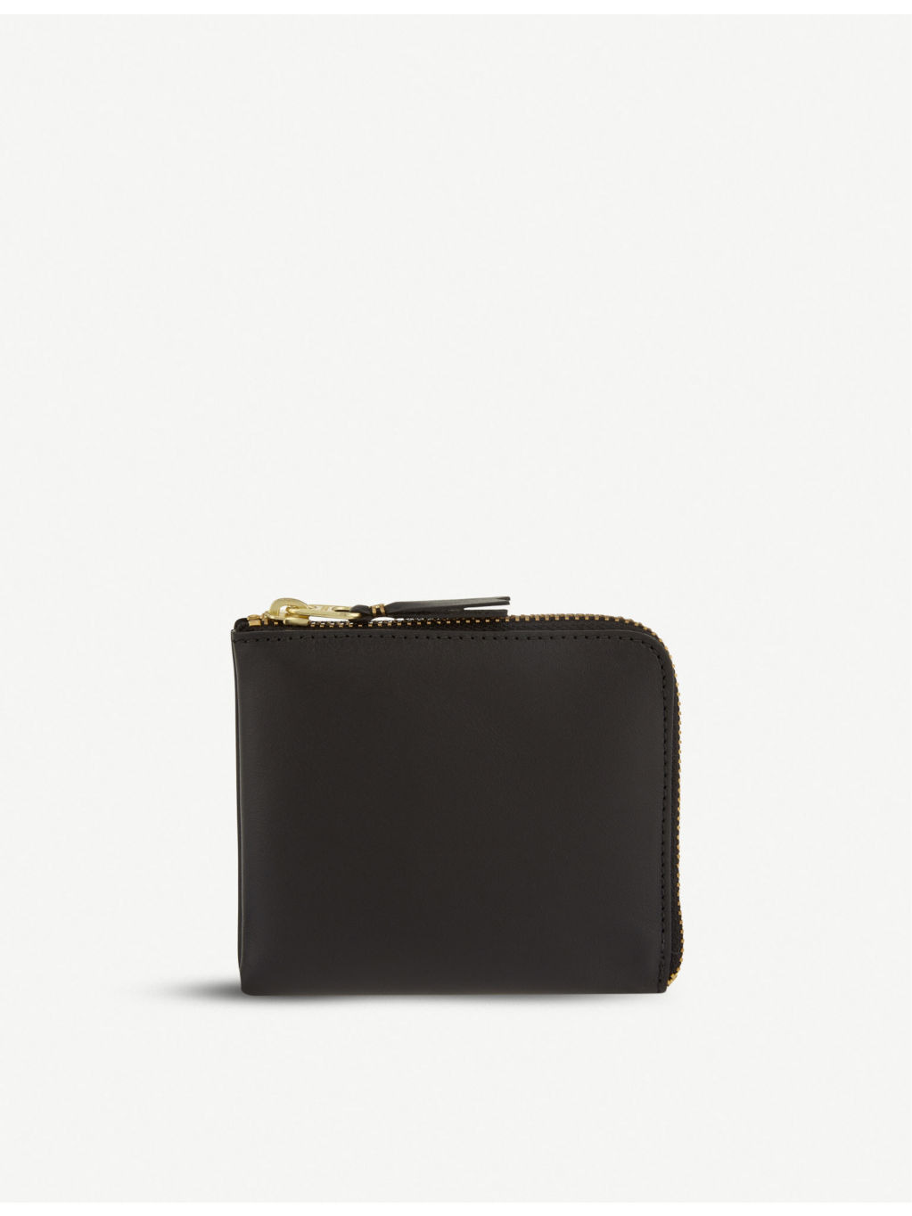Leather half-zip wallet - 1