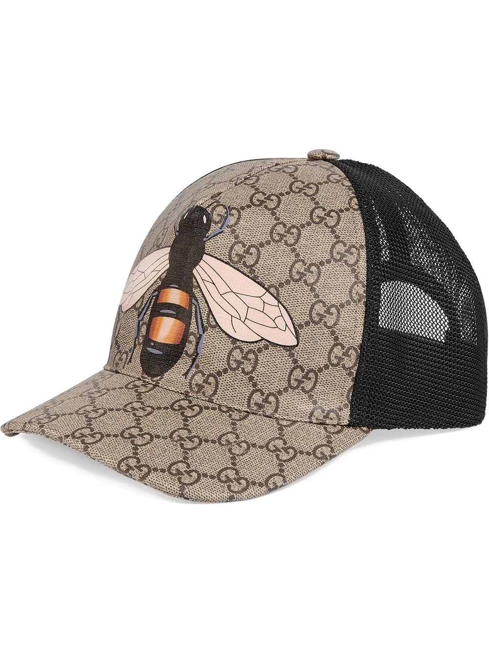 Bee print GG Supreme baseball hat - 1