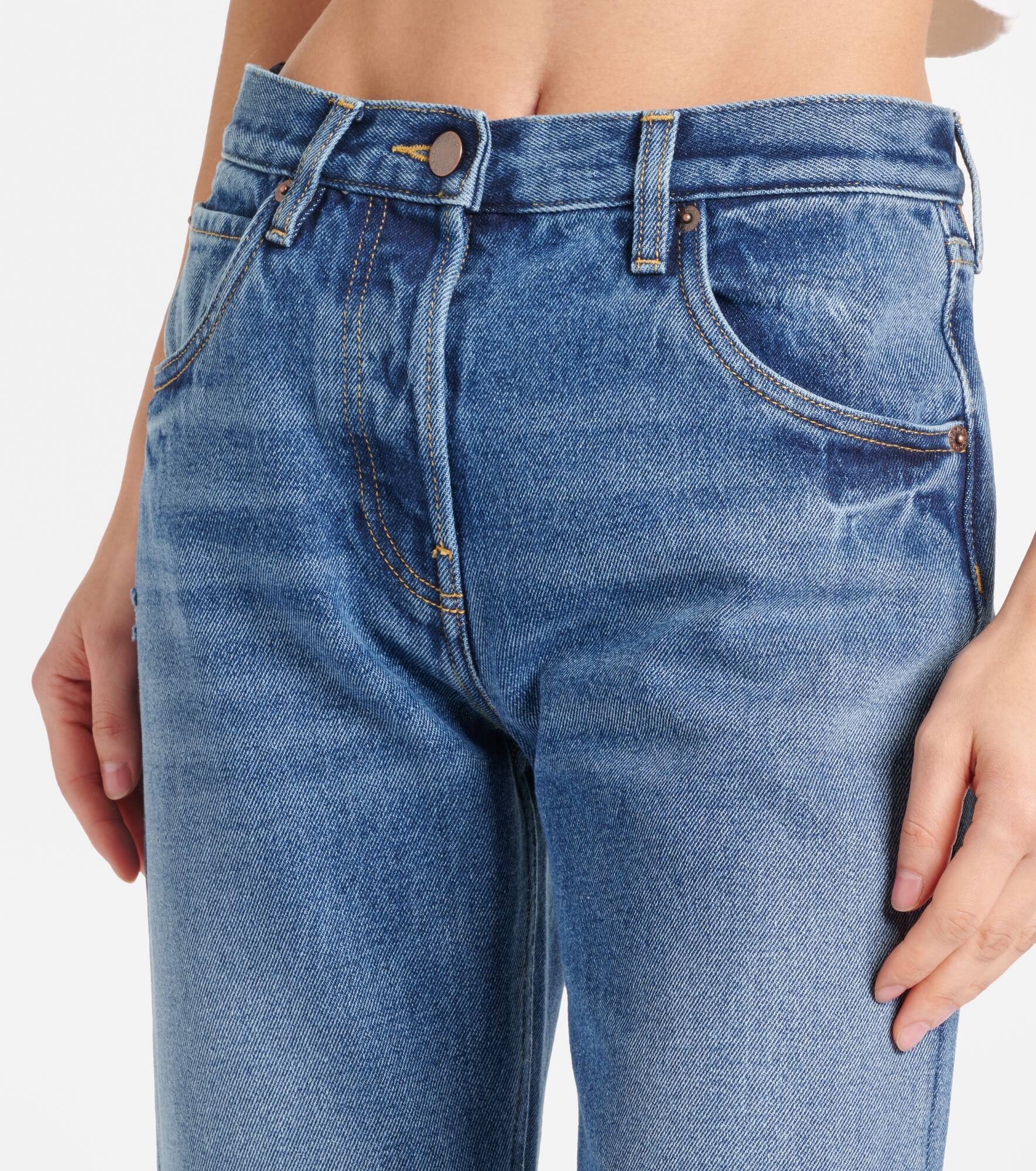 Mid-rise straight jeans - 4