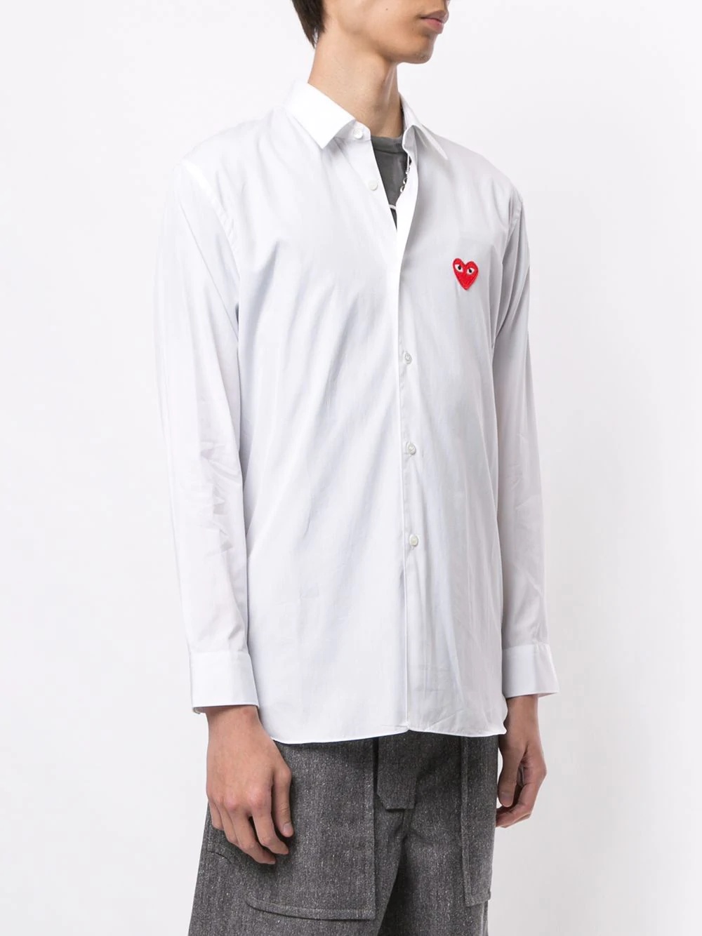 embroidered logo shirt - 3