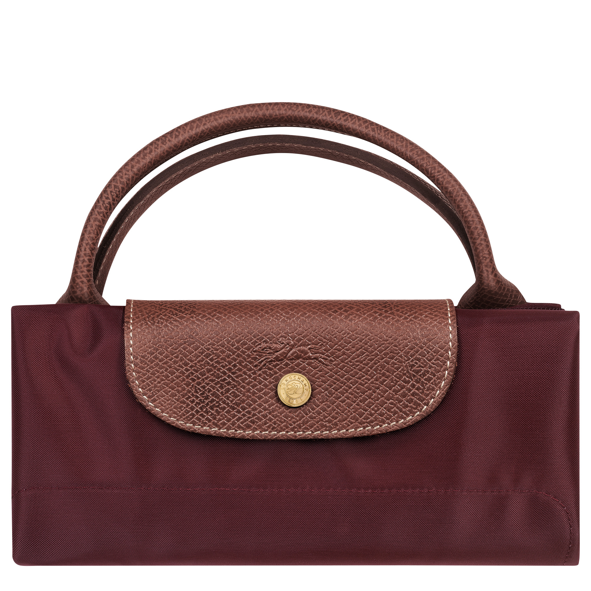 Le Pliage Original S Travel bag Burgundy - Recycled canvas - 7