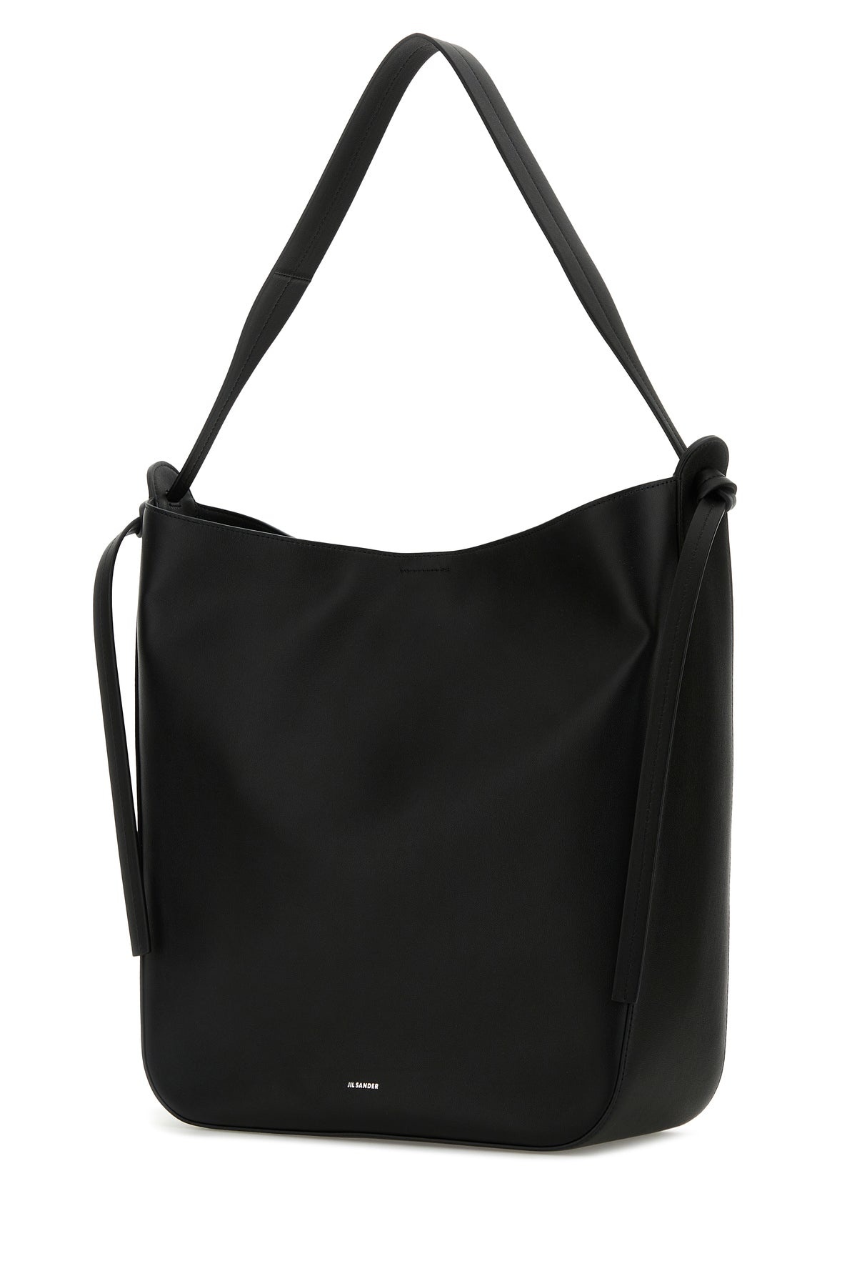 Black leather shopping bag - 2