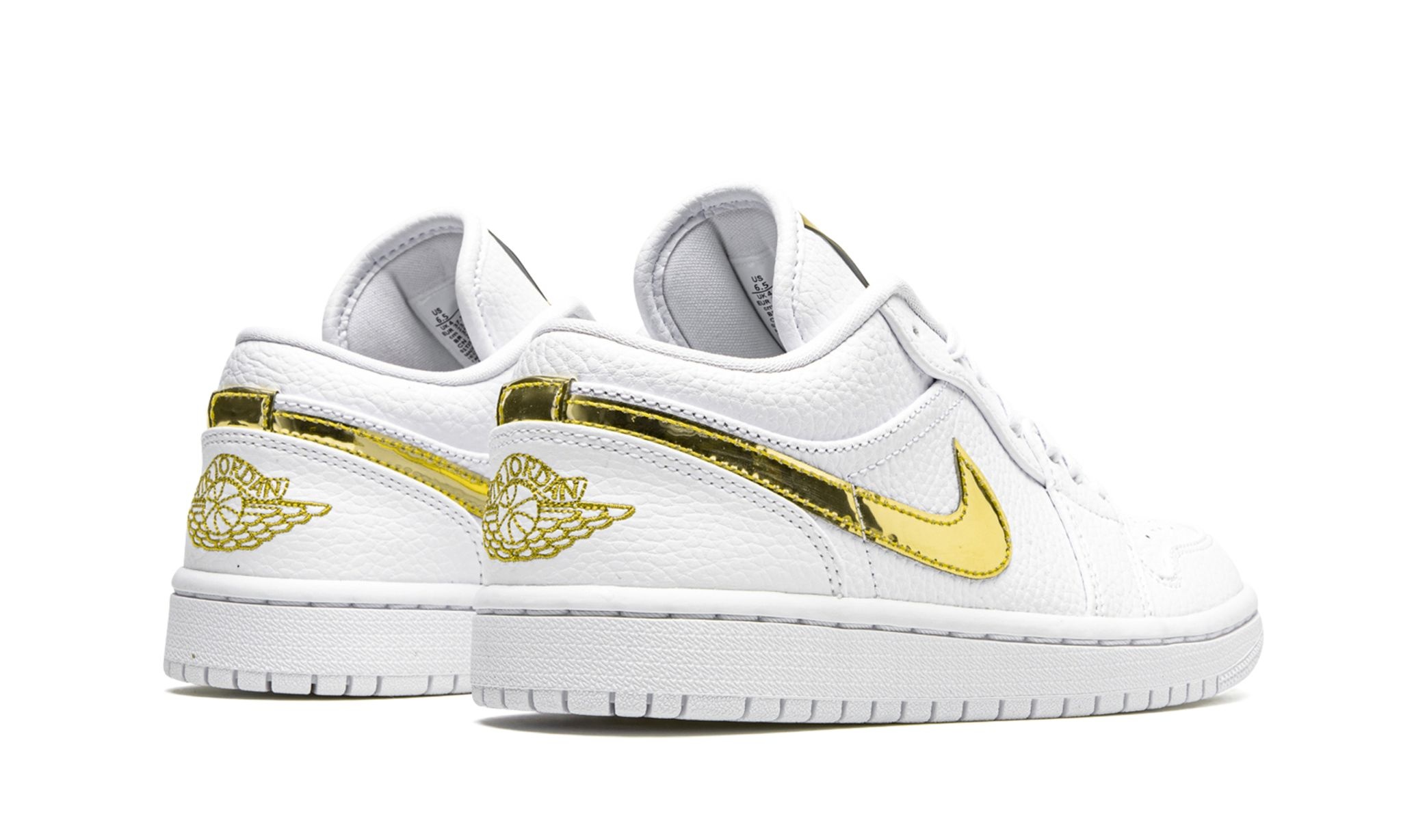 WMNS Air Jordan 1 Low SE "White Metallic Gold" - 3
