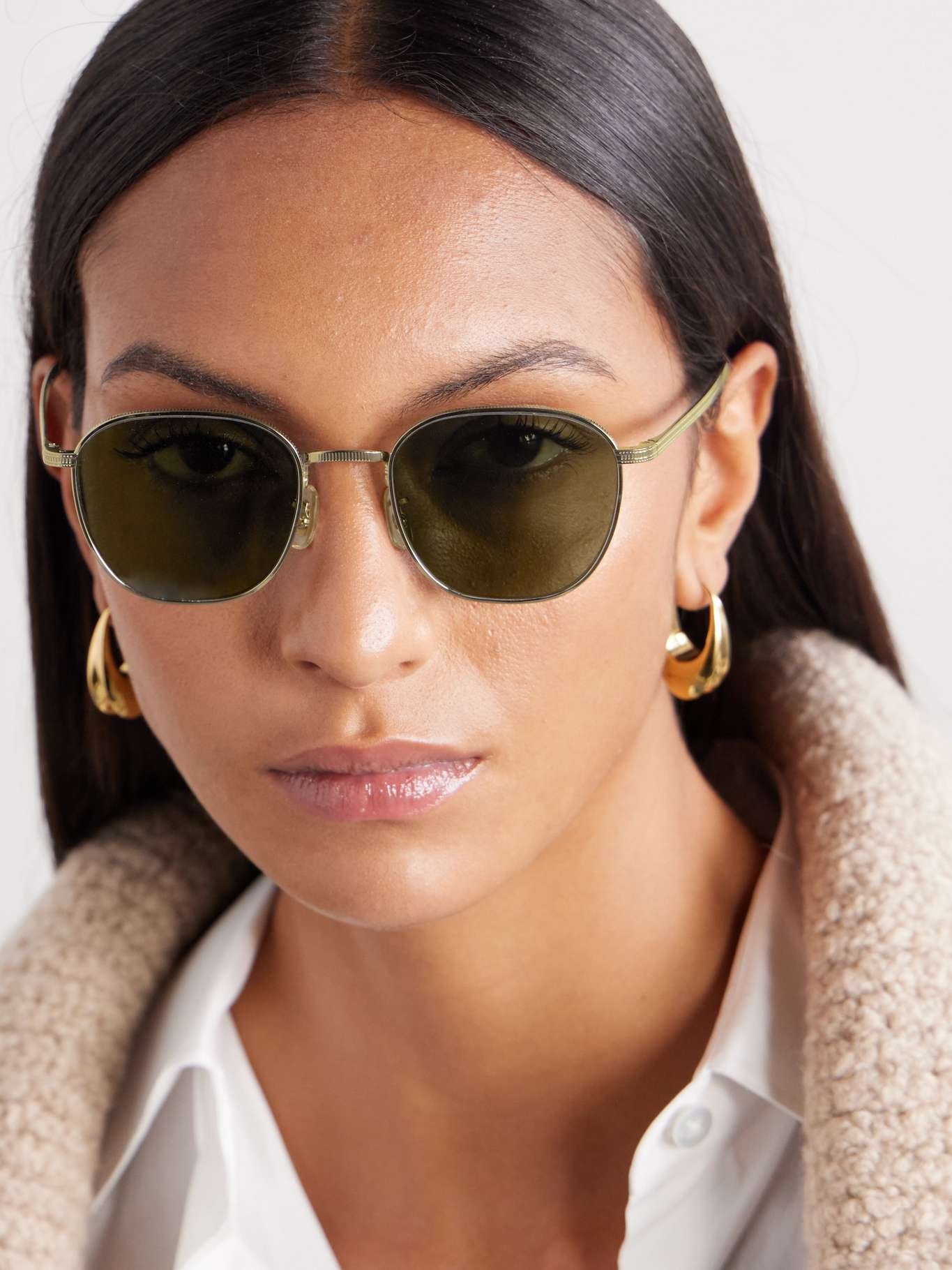 Rynn round-frame gold-tone sunglasses - 2