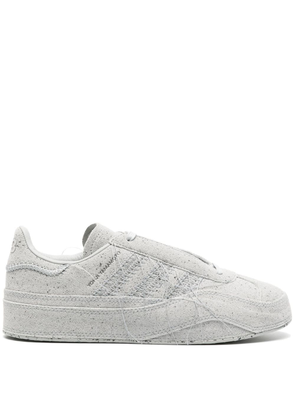 Gazelle suede lace-up sneakers - 1