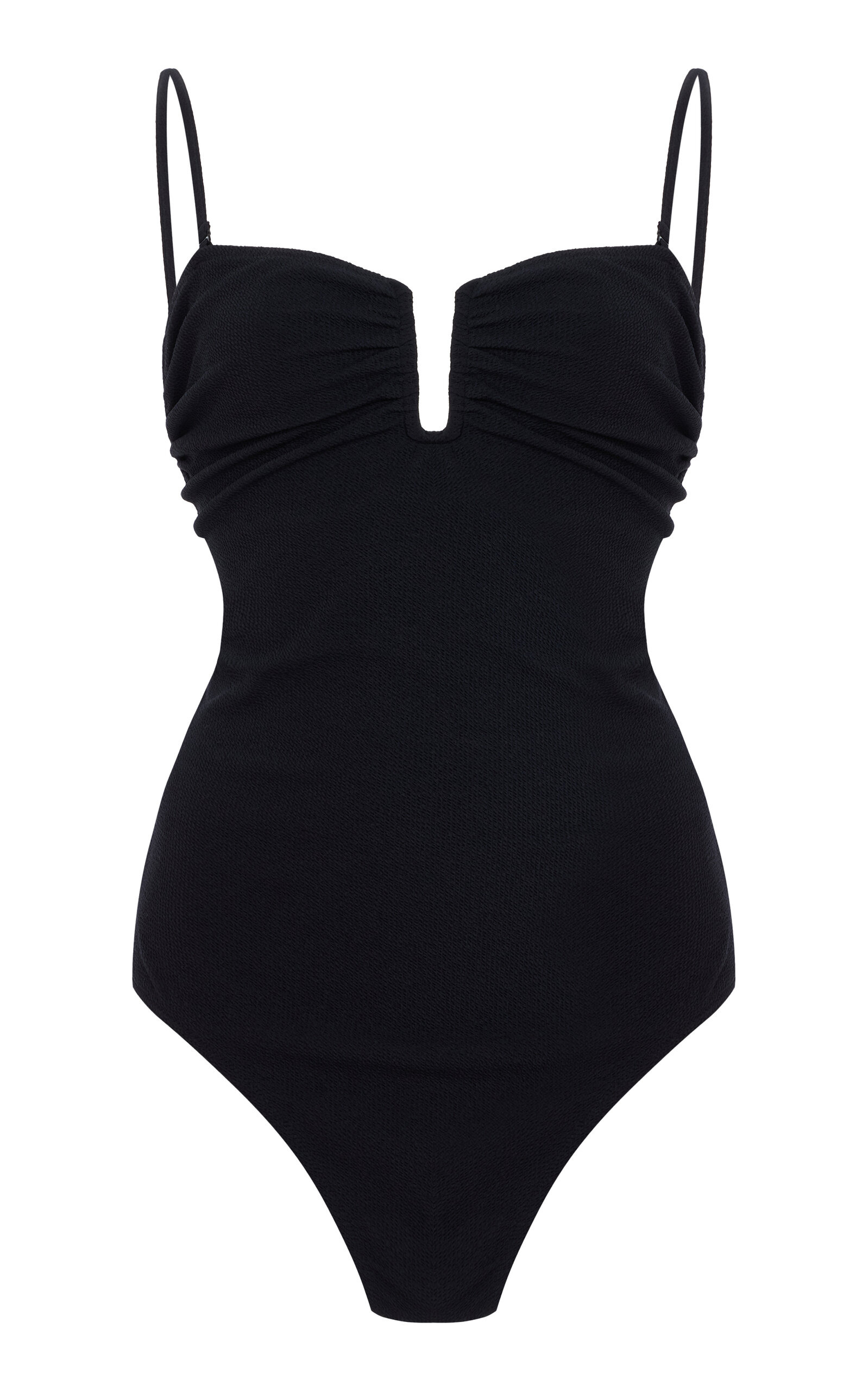 Cocesa Ruched Bustier One-Piece Swimsuit black - 1