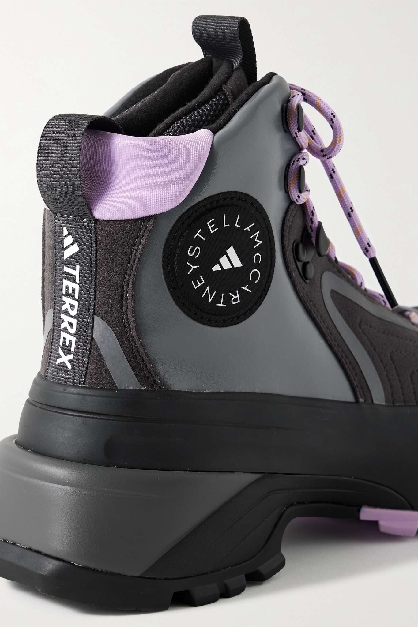 + Terrex rubber-trimmed leather and felt ankle boots - 4