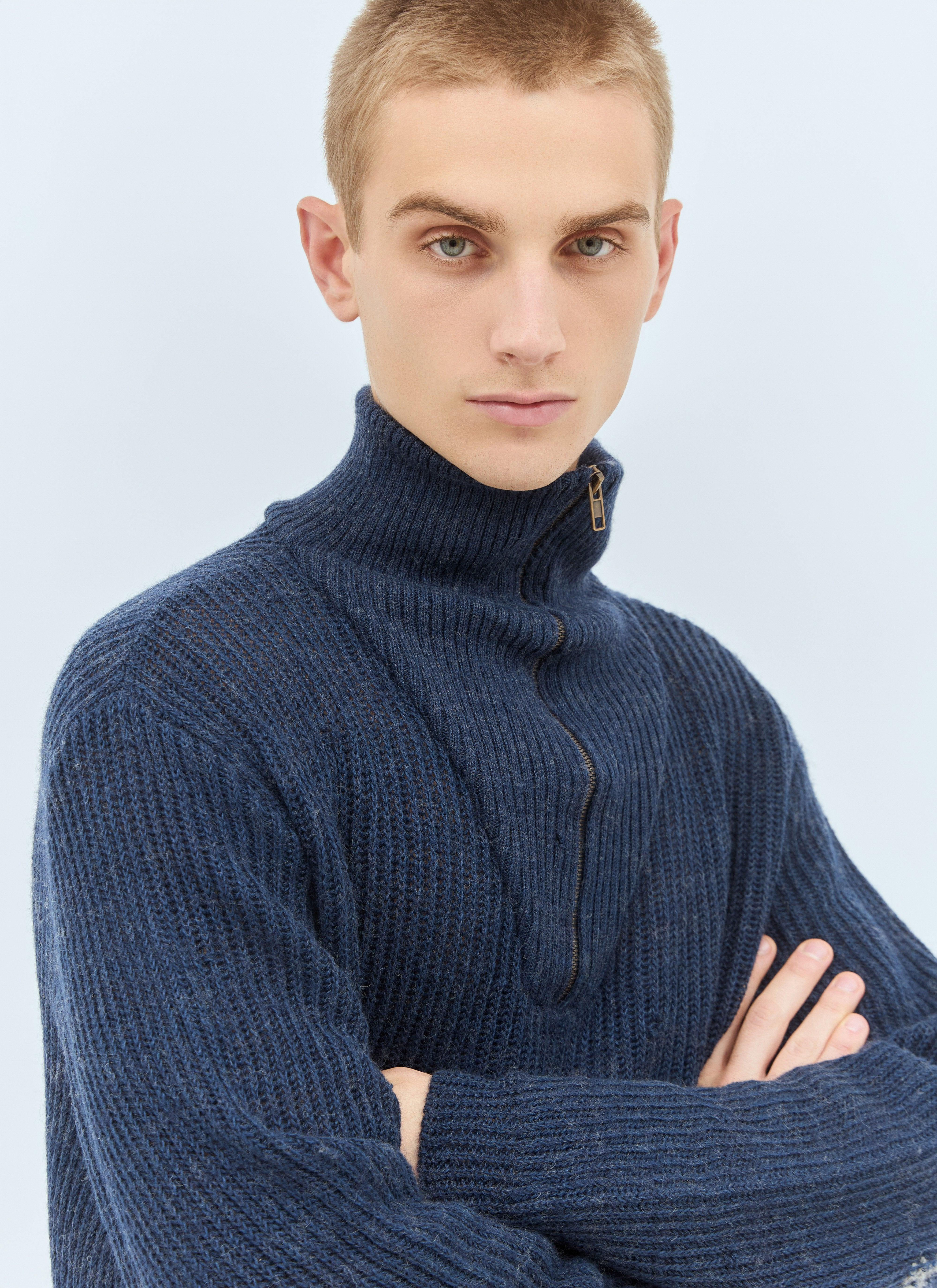 Maison Margiela Men Summer Shetland Knit Sweater - 3