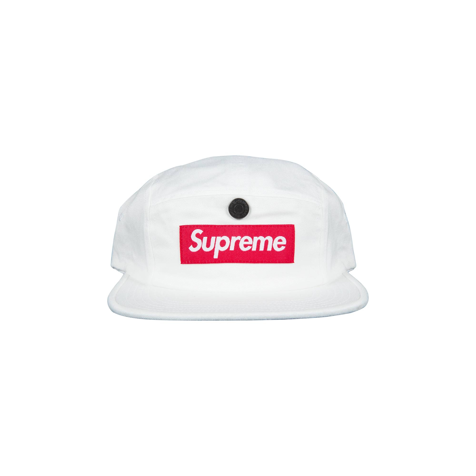 Supreme Snap Button Pocket Camp Cap 'White' - 1