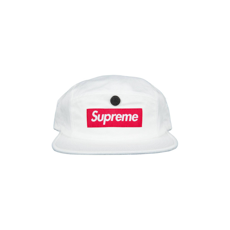 Supreme Snap Button Pocket Camp Cap 'White' - 1