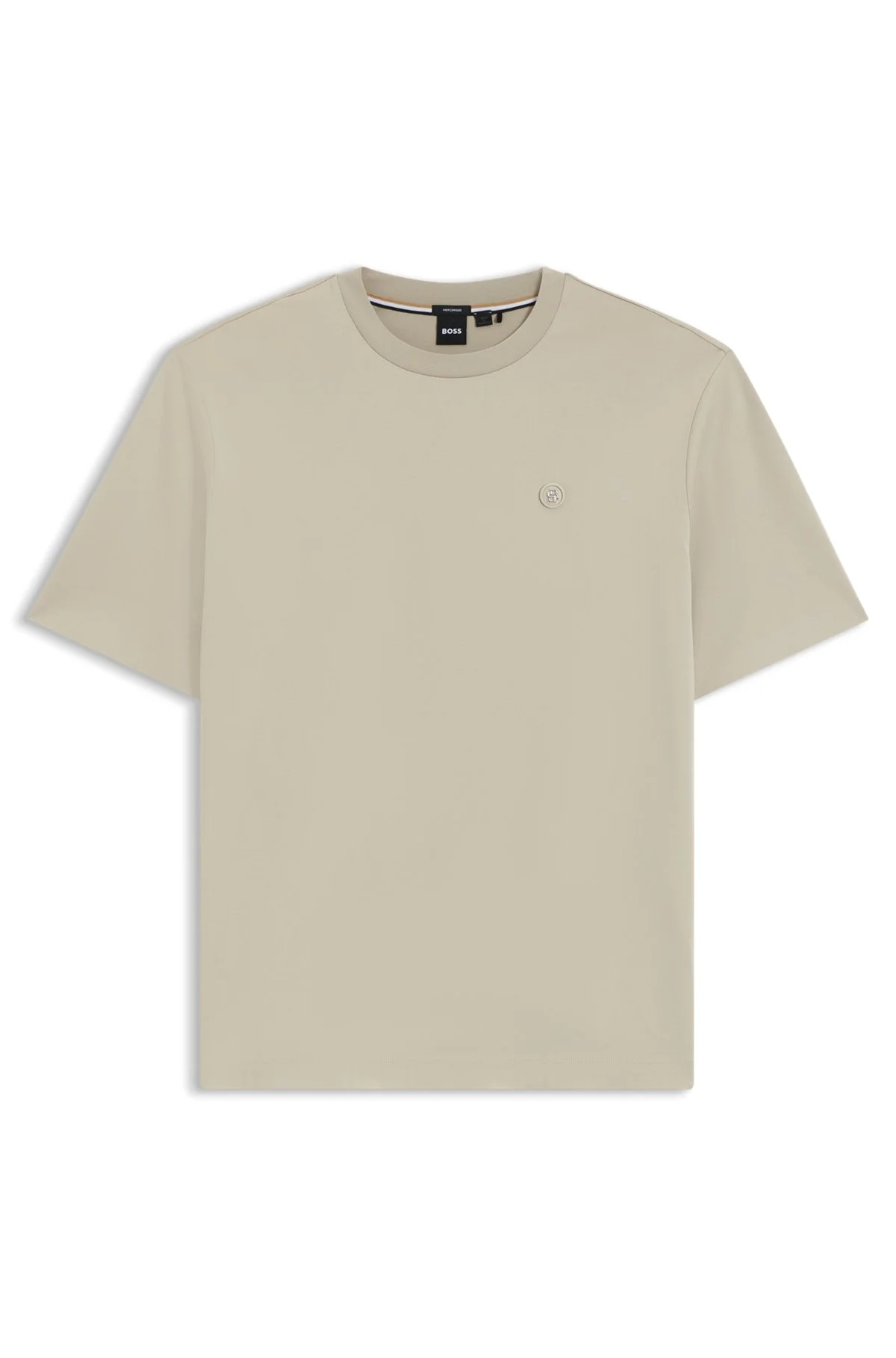 REGULAR-FIT T-SHIRT IN MERCERIZED COTTON - 1
