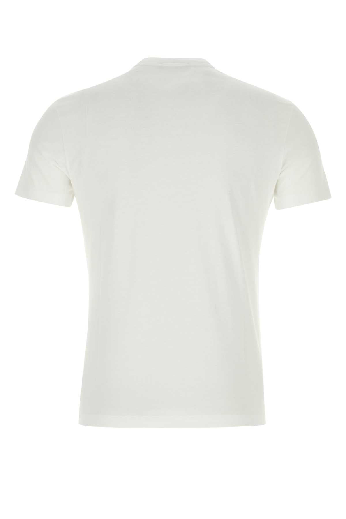 Versace Men White Cotton T-Shirt - 2