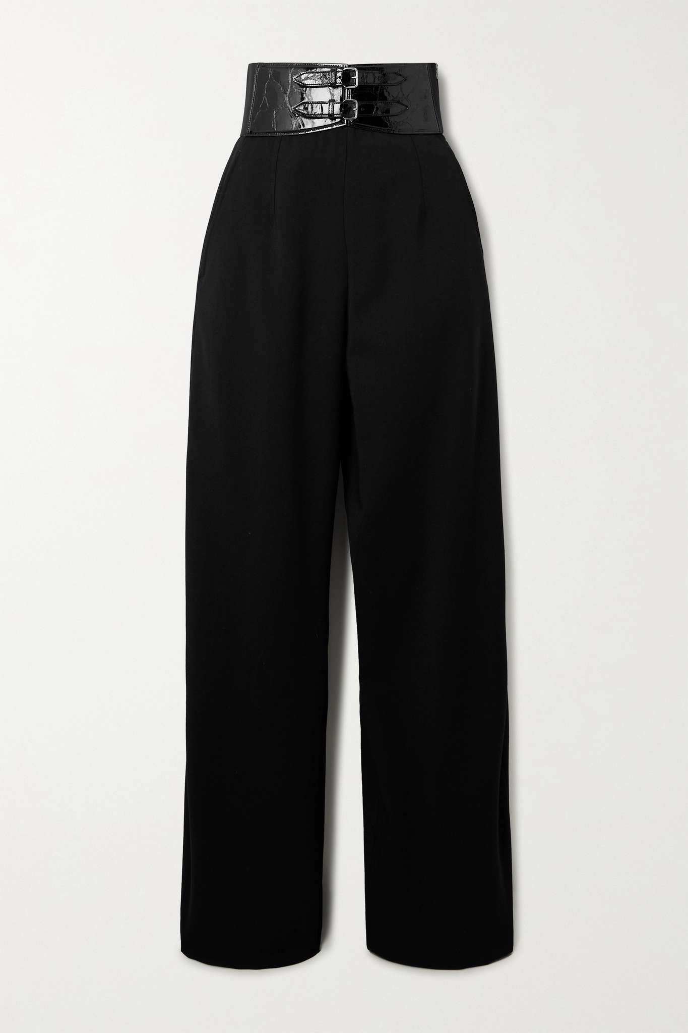 Gabardine Wide Leg Pants