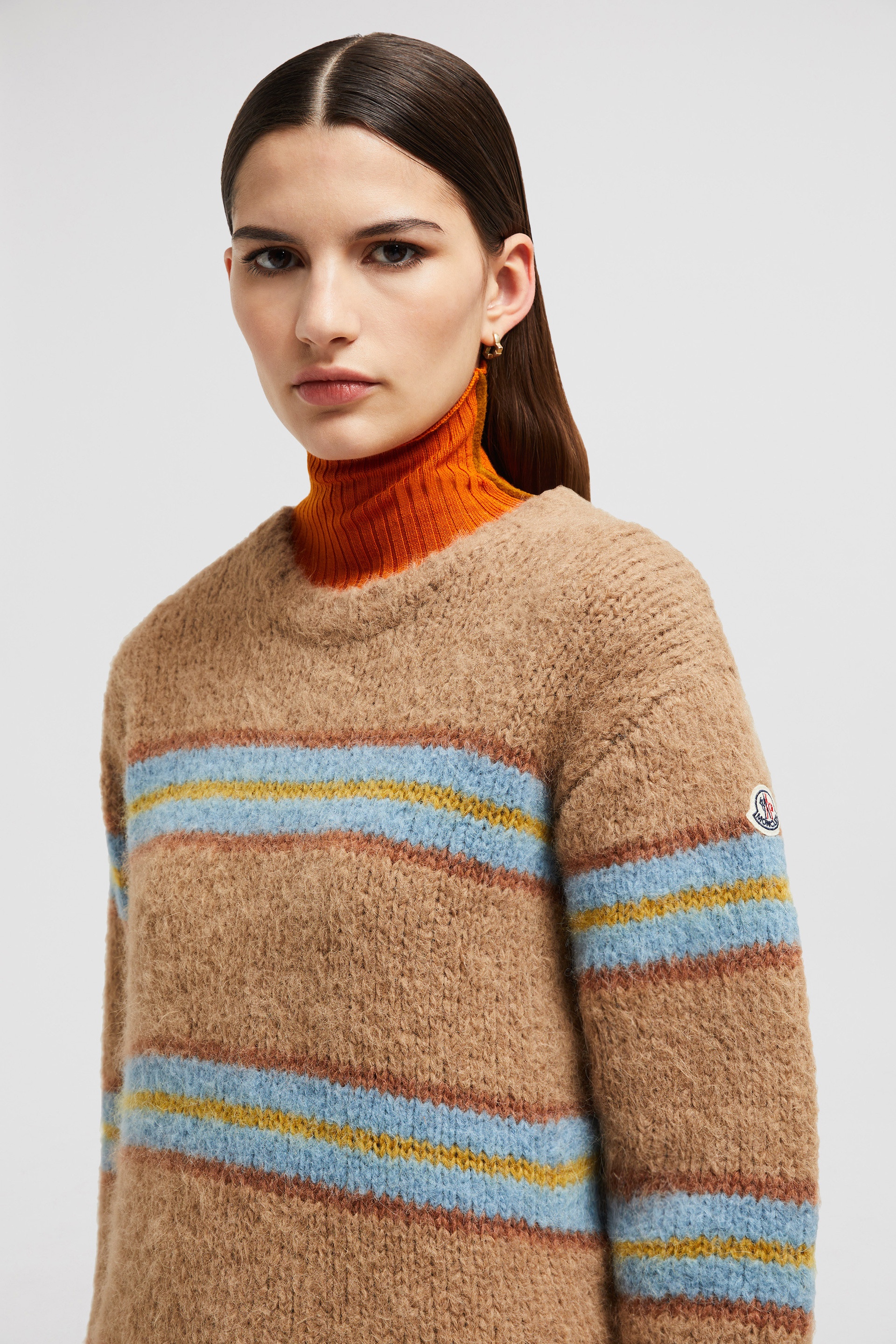Striped Alpaca Blend Sweater - 4