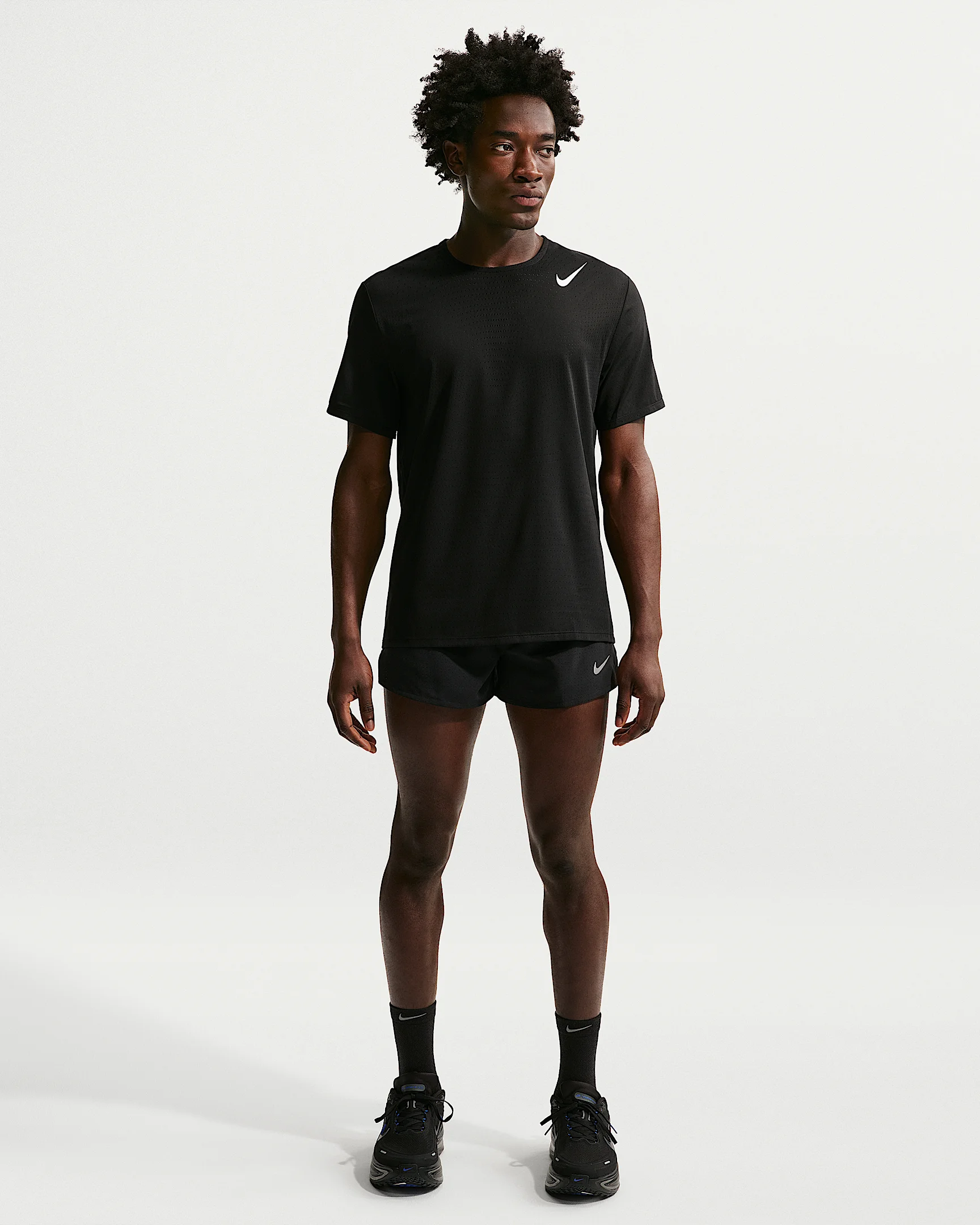 Nike 빠른 남자의 건조-FIT 3" Brief-Lined 뛰기 반바지 - 1