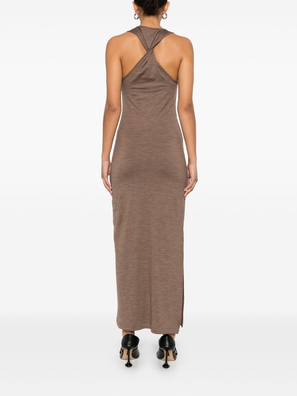 Anagram-embroidered maxi dress - 4