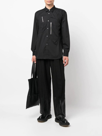 Comme des Garçons SHIRT panelled multi-pocket shirt outlook