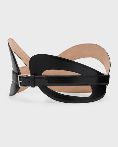 Alexander McQueen The Curved Leather Belt outlook
