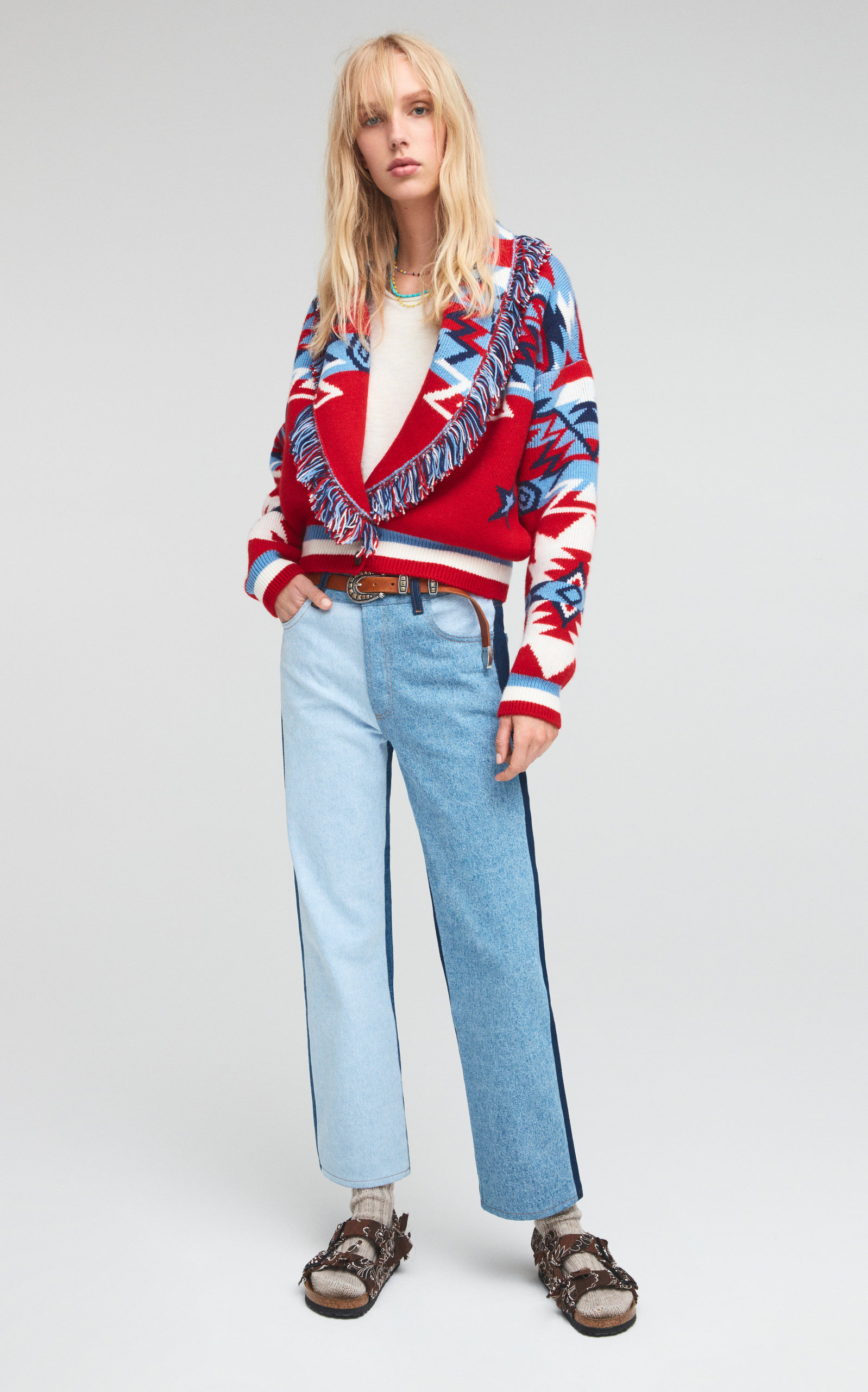 Cali Star Cardigan Bomber Jacket multi - 2