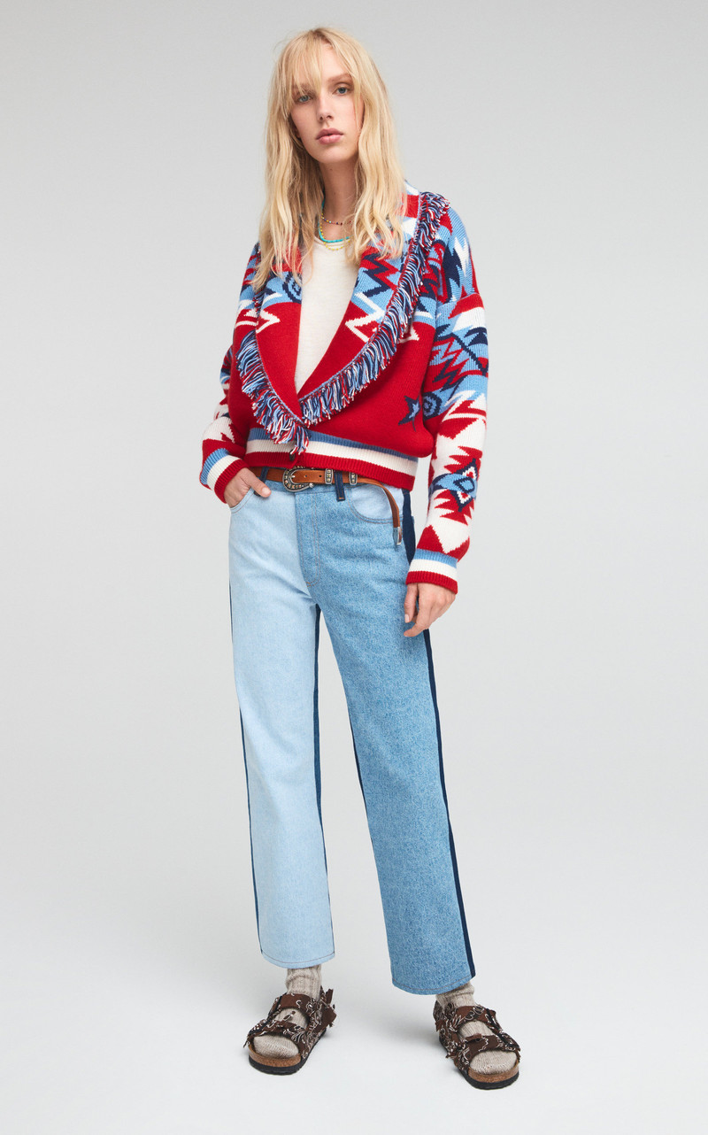 Alanui Cali Star Cardigan Bomber Jacket multi outlook