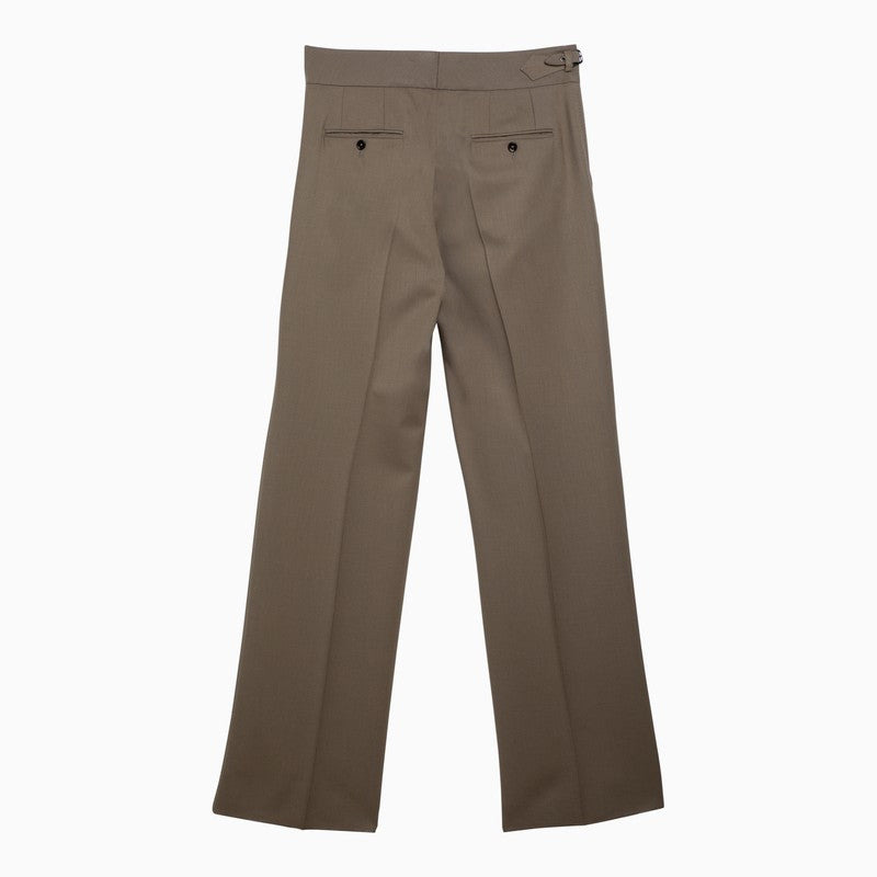 Dolce&Gabbana Beige Wool Tailored Trousers Men - 2