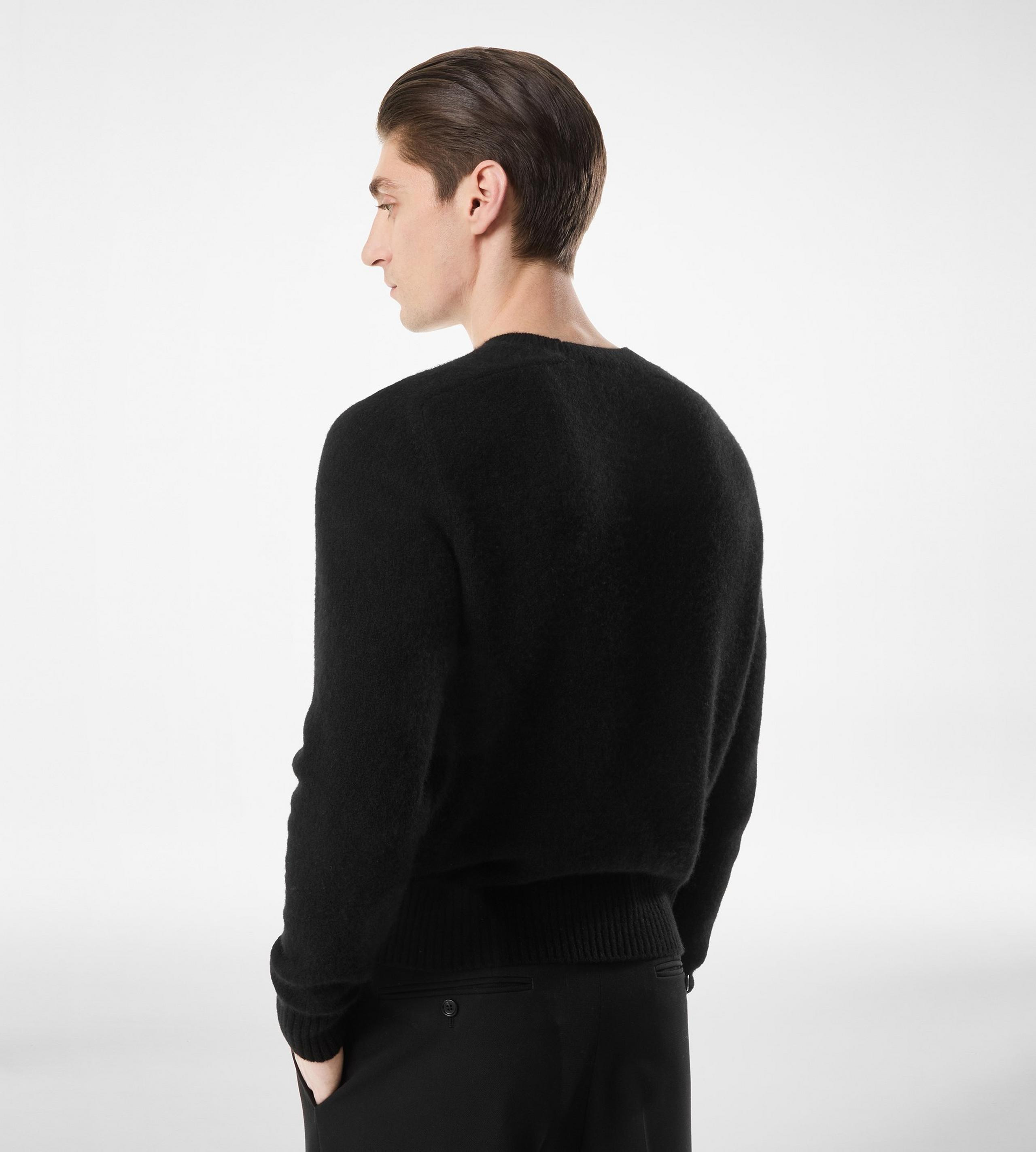FELTED CASHMERE CREW NECK - 3