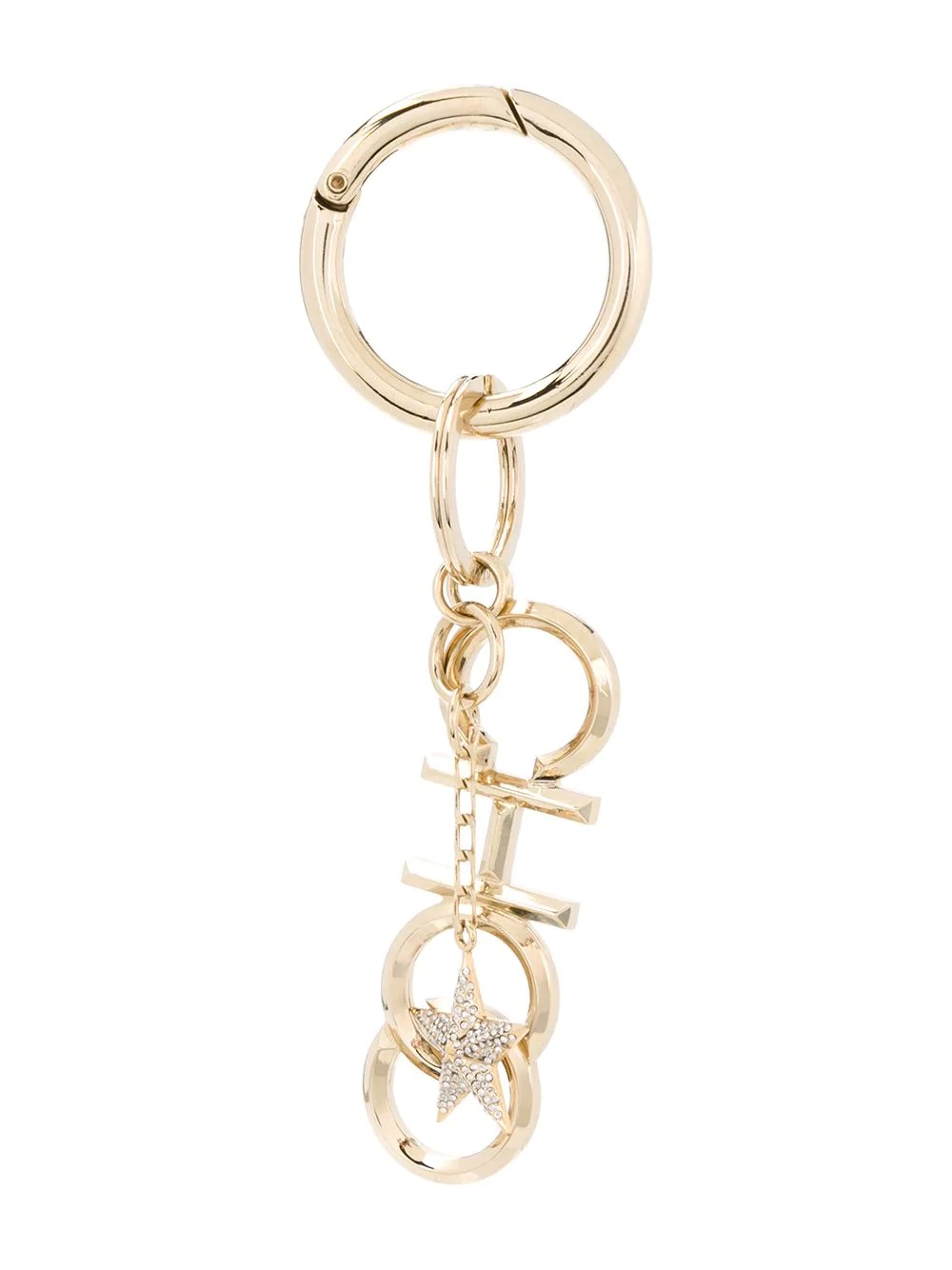 crystal star keyring - 1