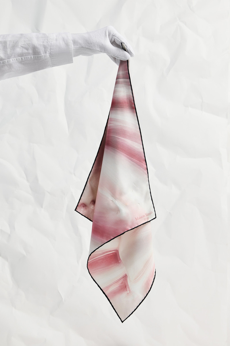 Porcelain Print Silk Scarf 3