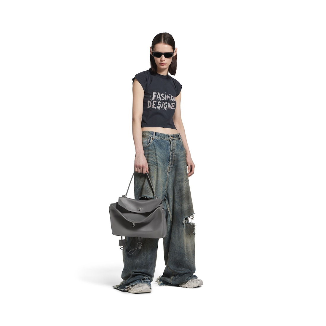 Women's Rodeo Medium Handbag in Grey - 7