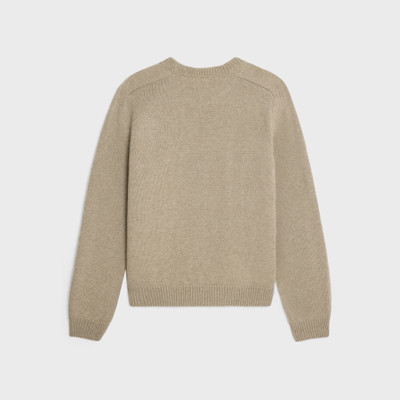 CELINE triomphe crew neck sweater in wool and cashmere outlook