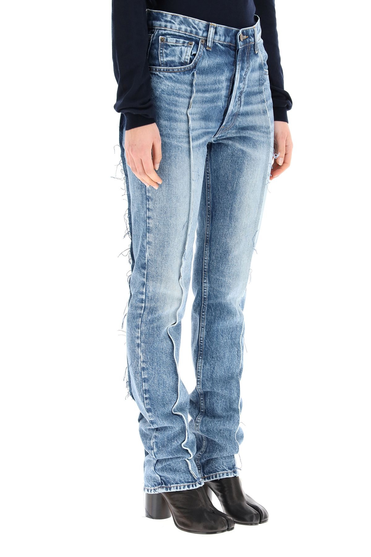 HIGH WAIST SLIM JEANS - 3