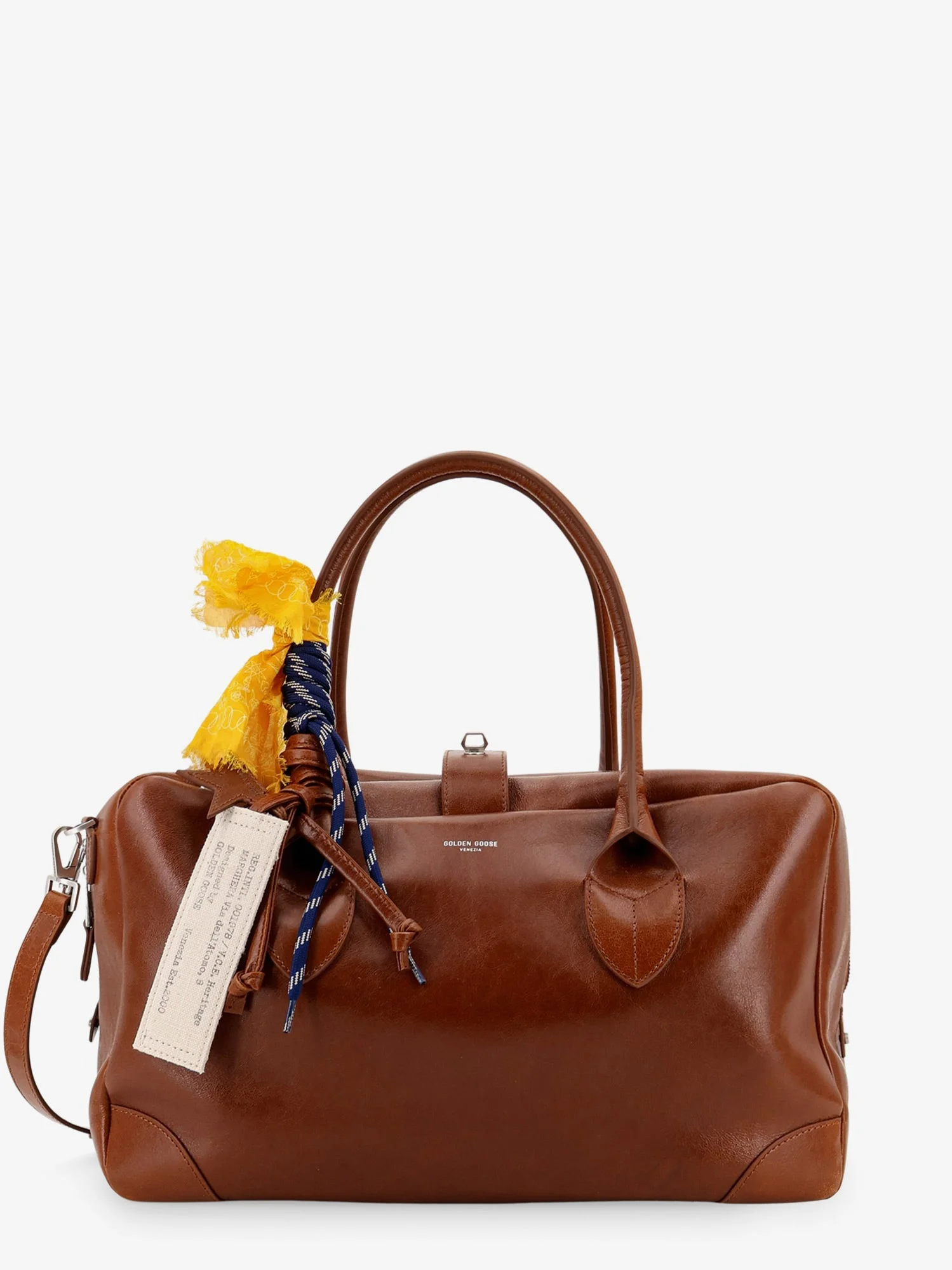 Vita Leather Handbag With Front Logo - 1
