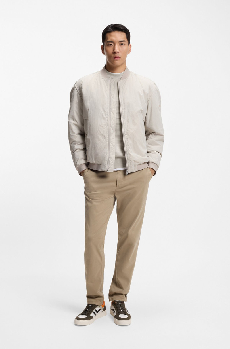 BOSS COTTON-CASHMERE SWEATER WITH LOGO PATCH outlook