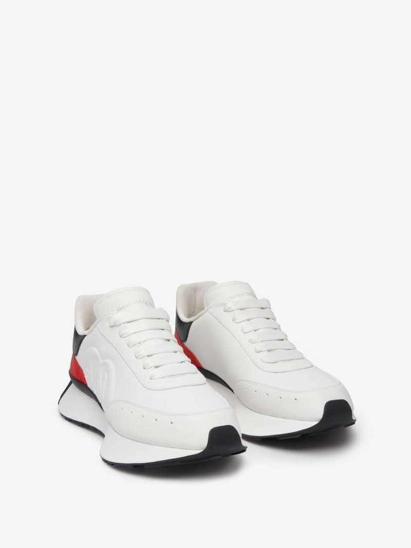 Alexander McQueen Men's Sprint Runner in Black/tulip outlook