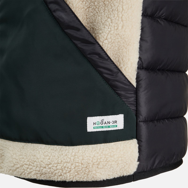 Bimaterial Gilet Beige 10