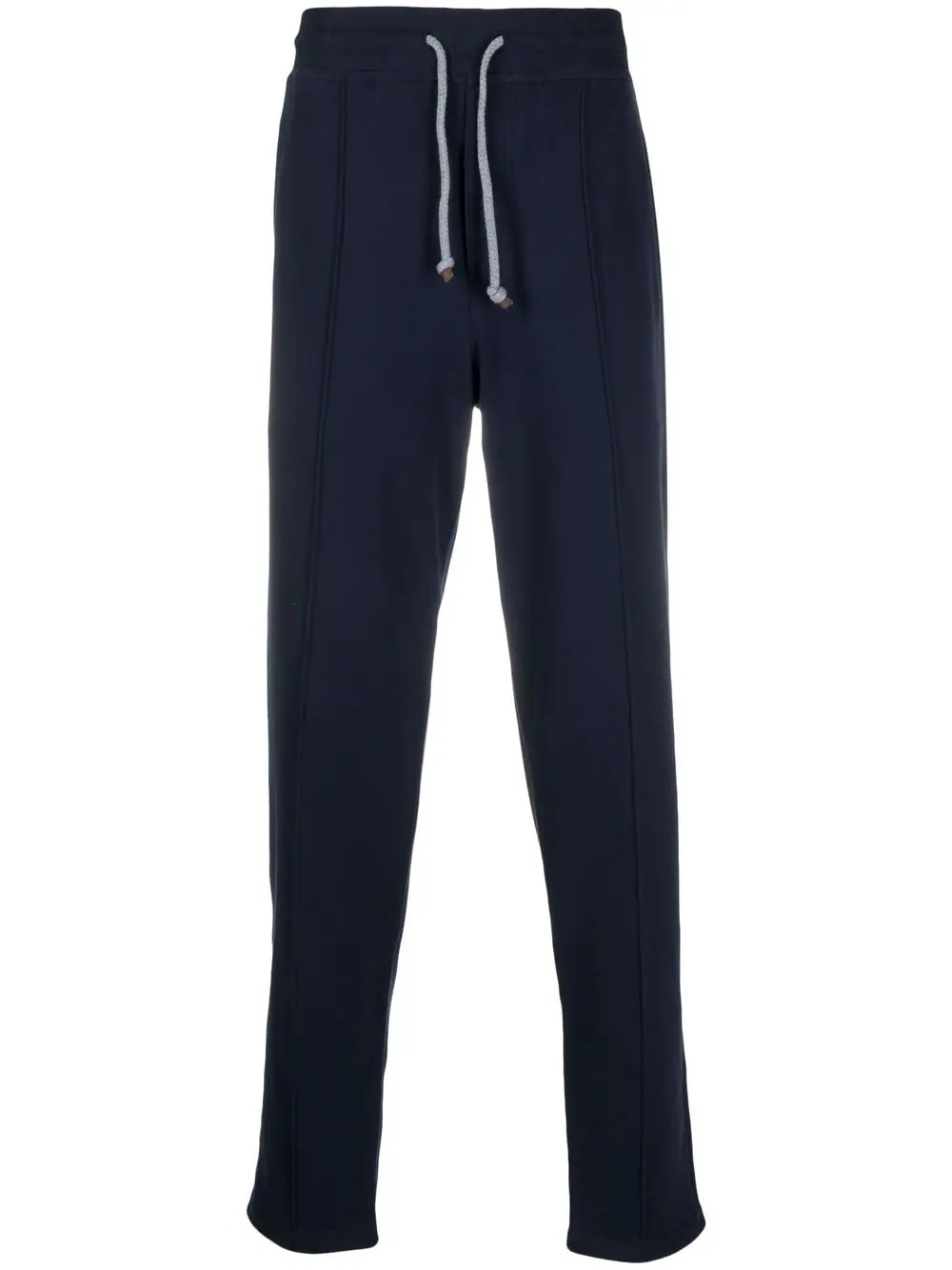 straight-leg cotton trousers - 1