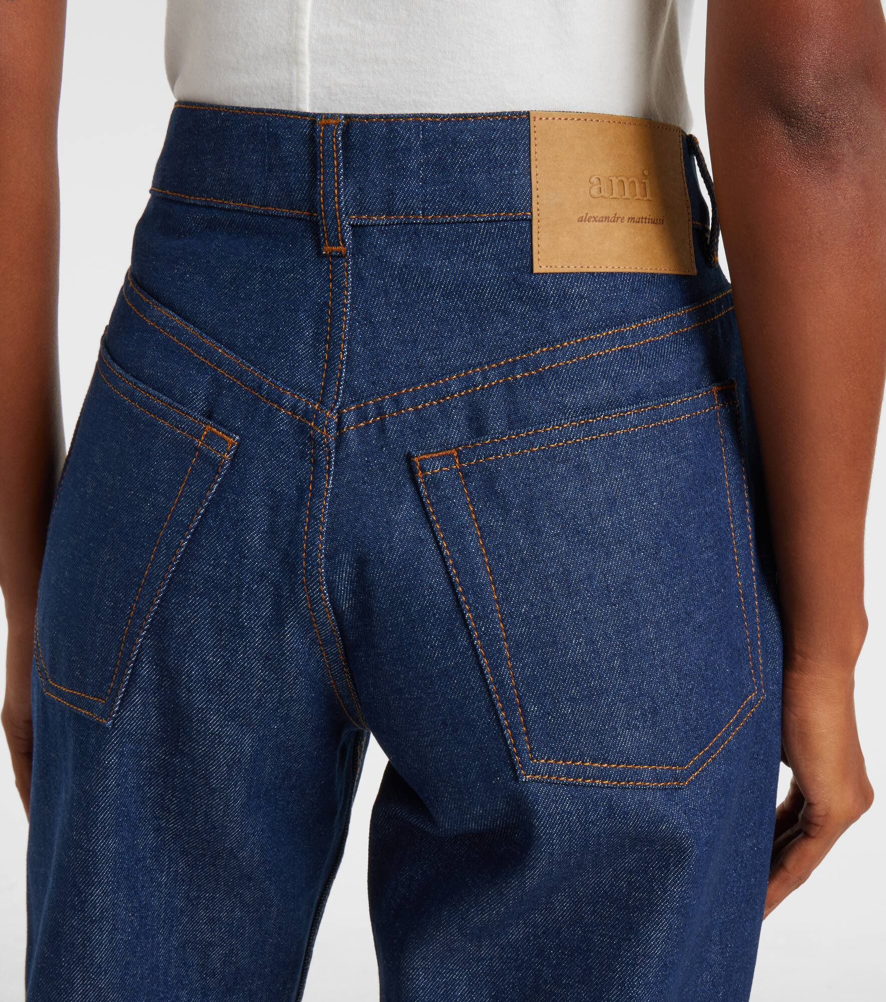 Mid-rise straight jeans - 6