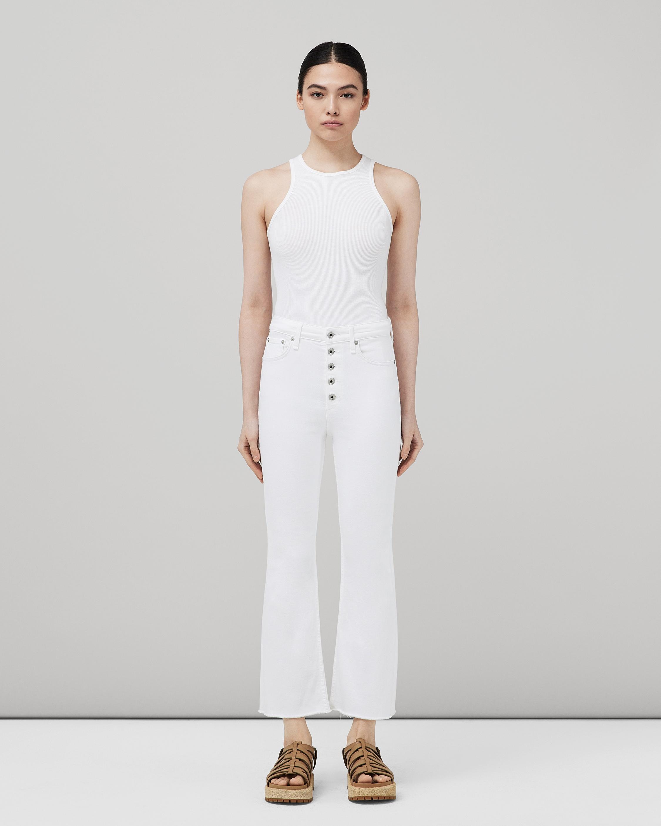 Casey Ankle Flare - Optic White
High-Rise Stretch Jean - 2