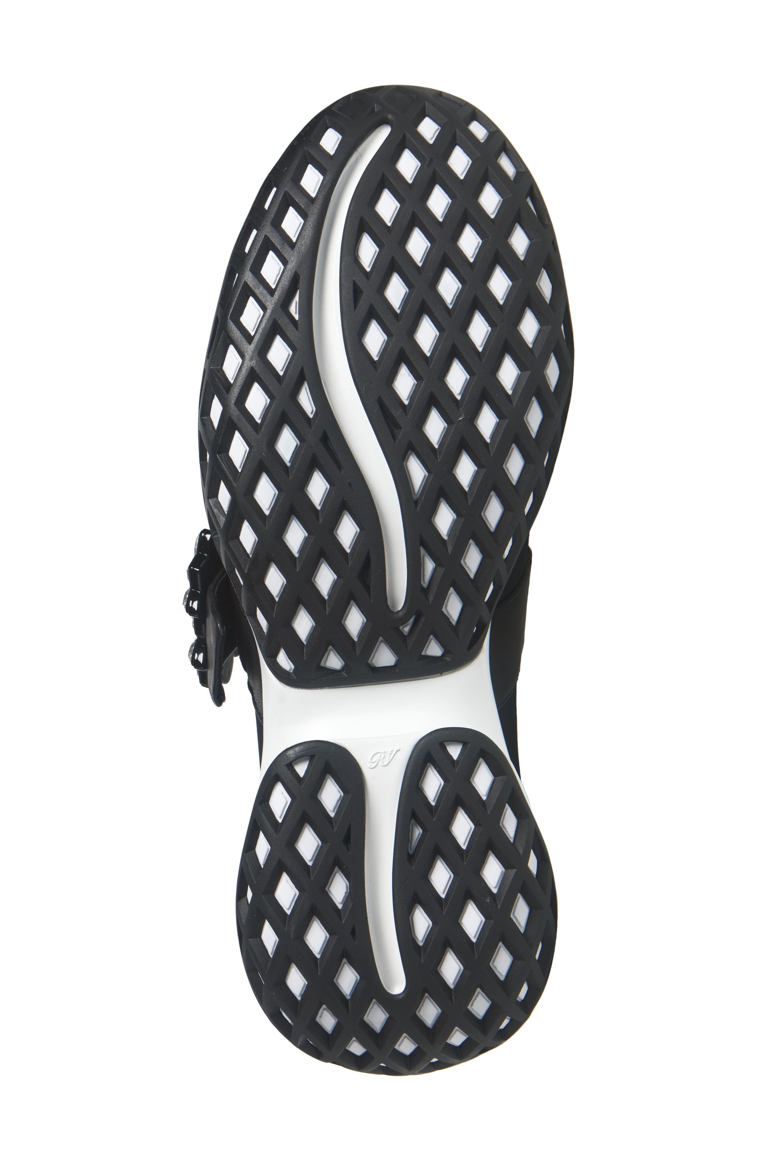 Roger Vivier Viv Run Strass Mary Jane Sneaker in Nero at Nordstrom - 6