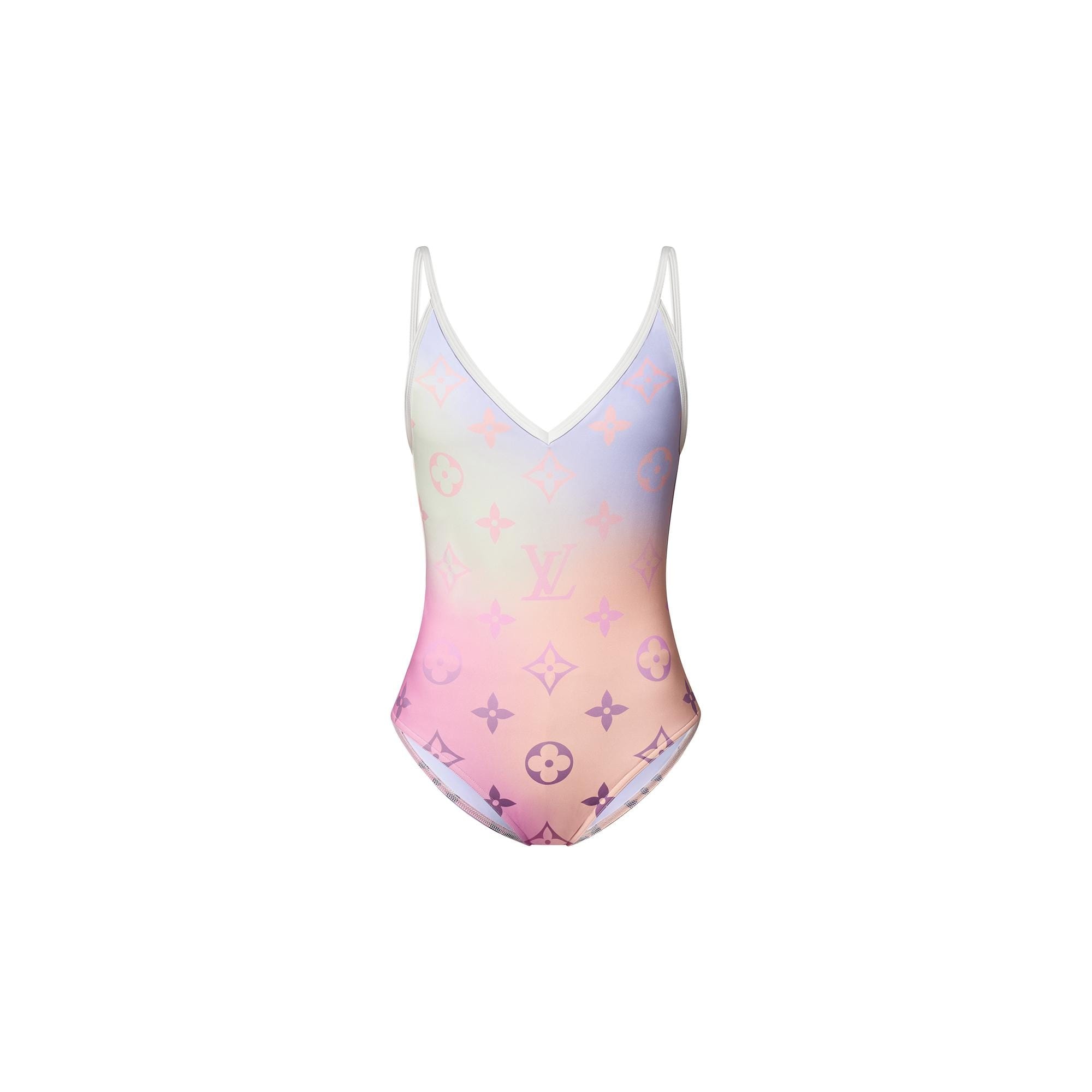 Monogram Gradient Cut-Out One-Piece Swimsuit - 1