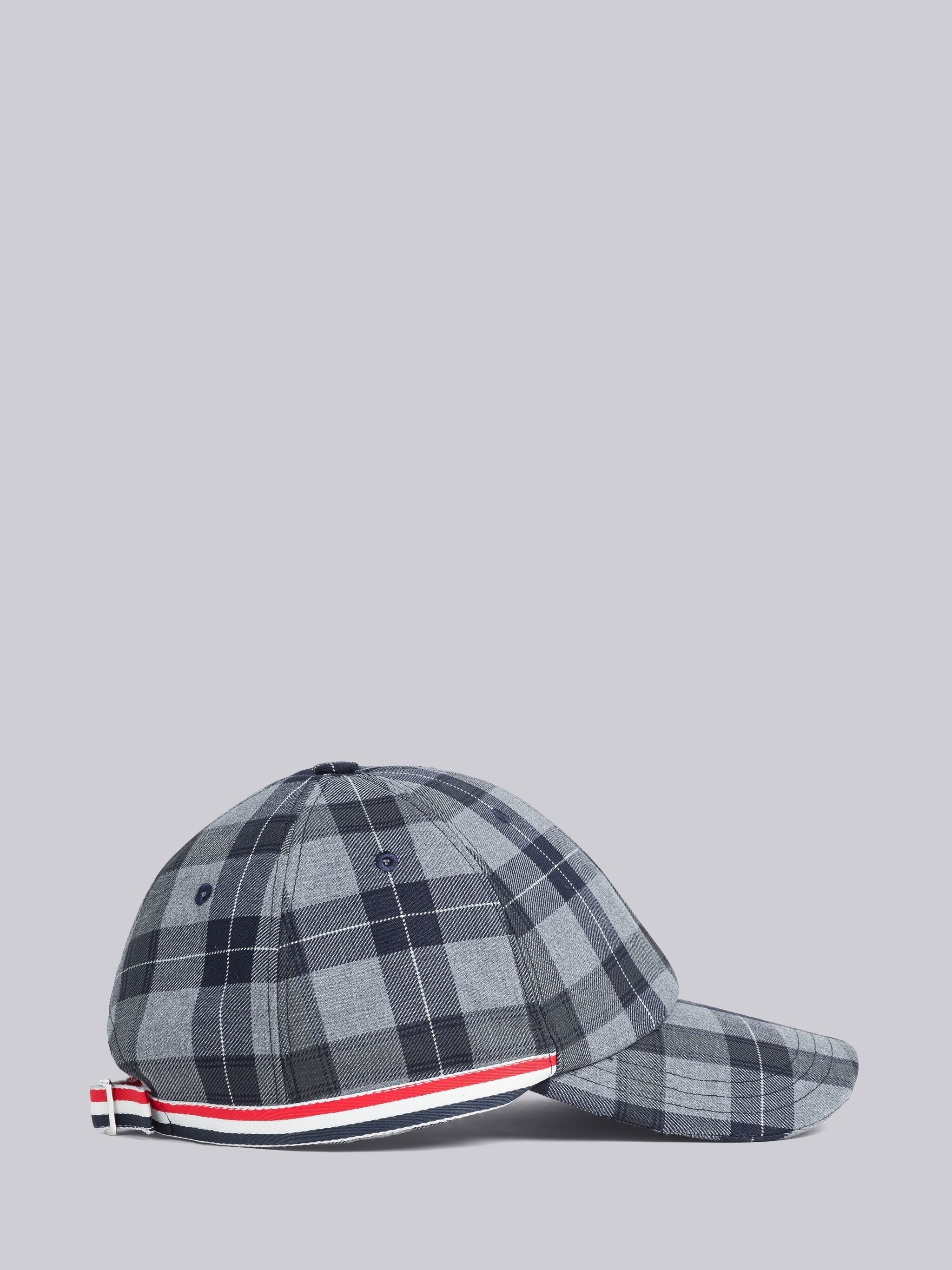 Tartan School Uniform Twill 6-Panel Baseball Cap - 3