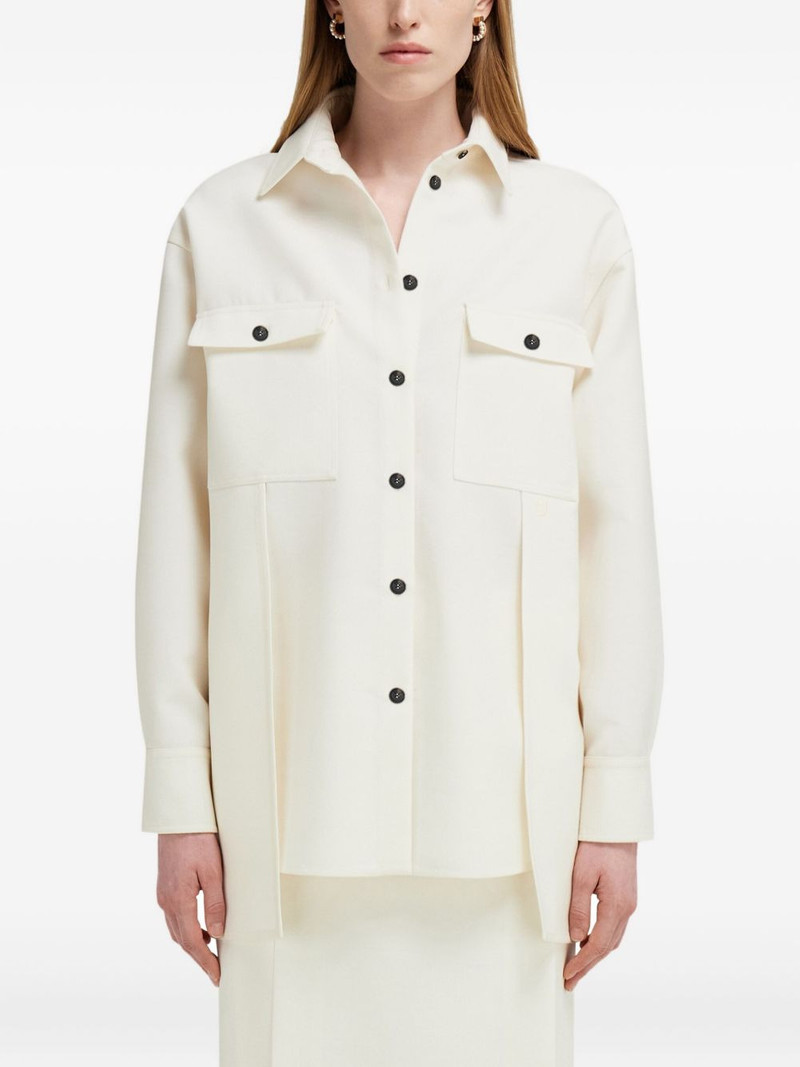 chest-pocket button-fastening shirt 3
